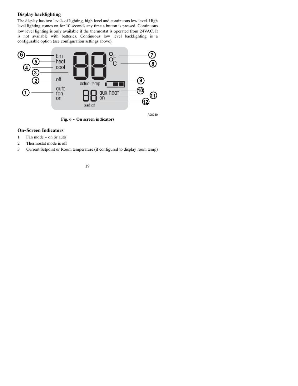 Carrier PTACSTAT-NP-HP User Manual | Page 19 / 32