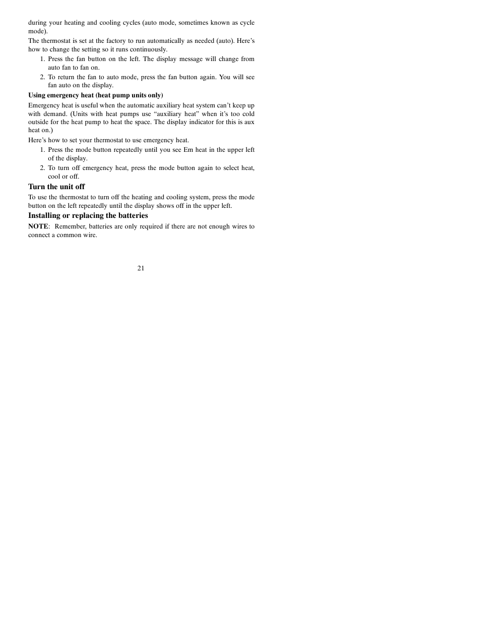 Carrier PTACSTAT-NP-HP User Manual | Page 21 / 32