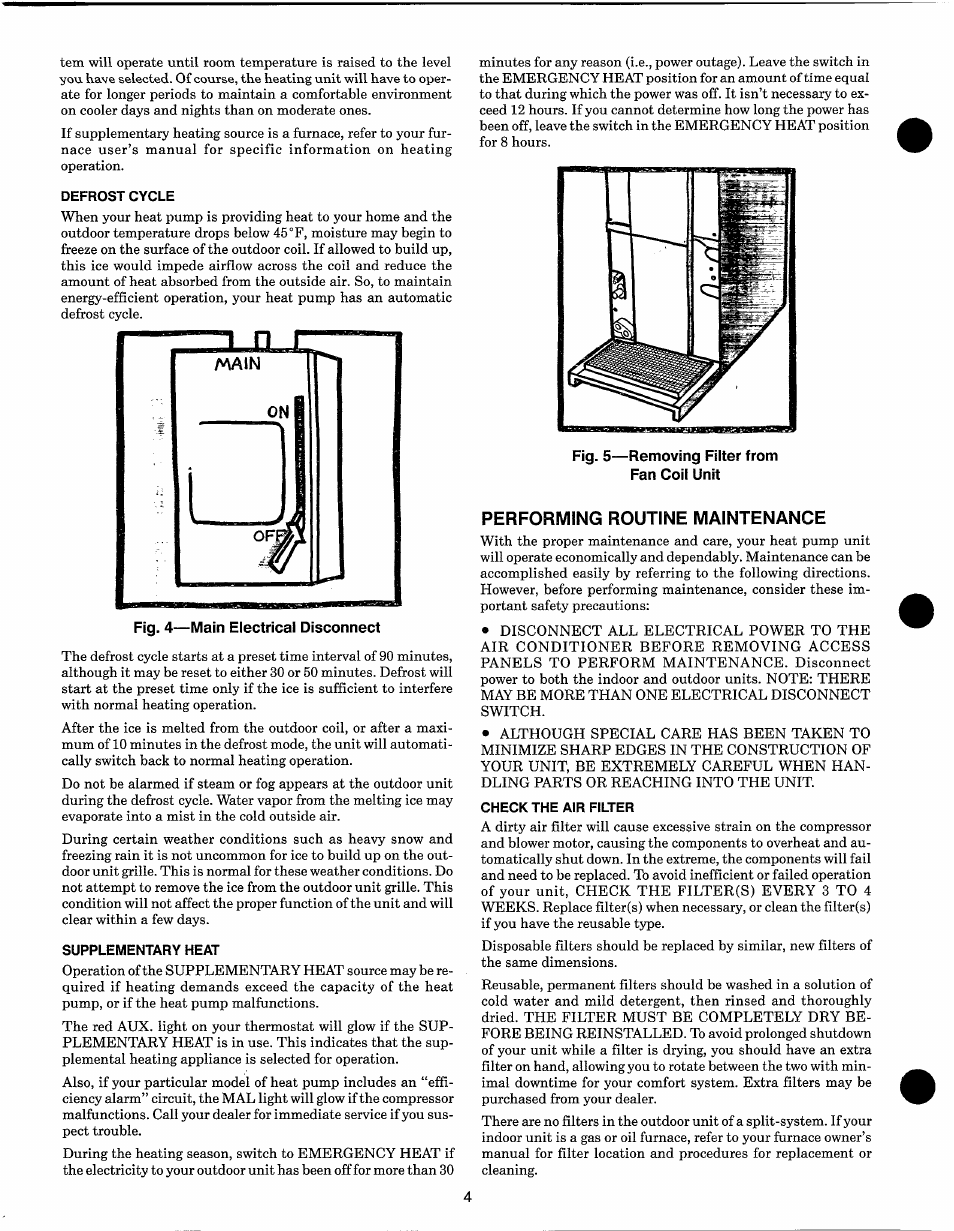 Performing routine maintenance | Carrier SYNERGY 38YD User Manual | Page 4 / 9