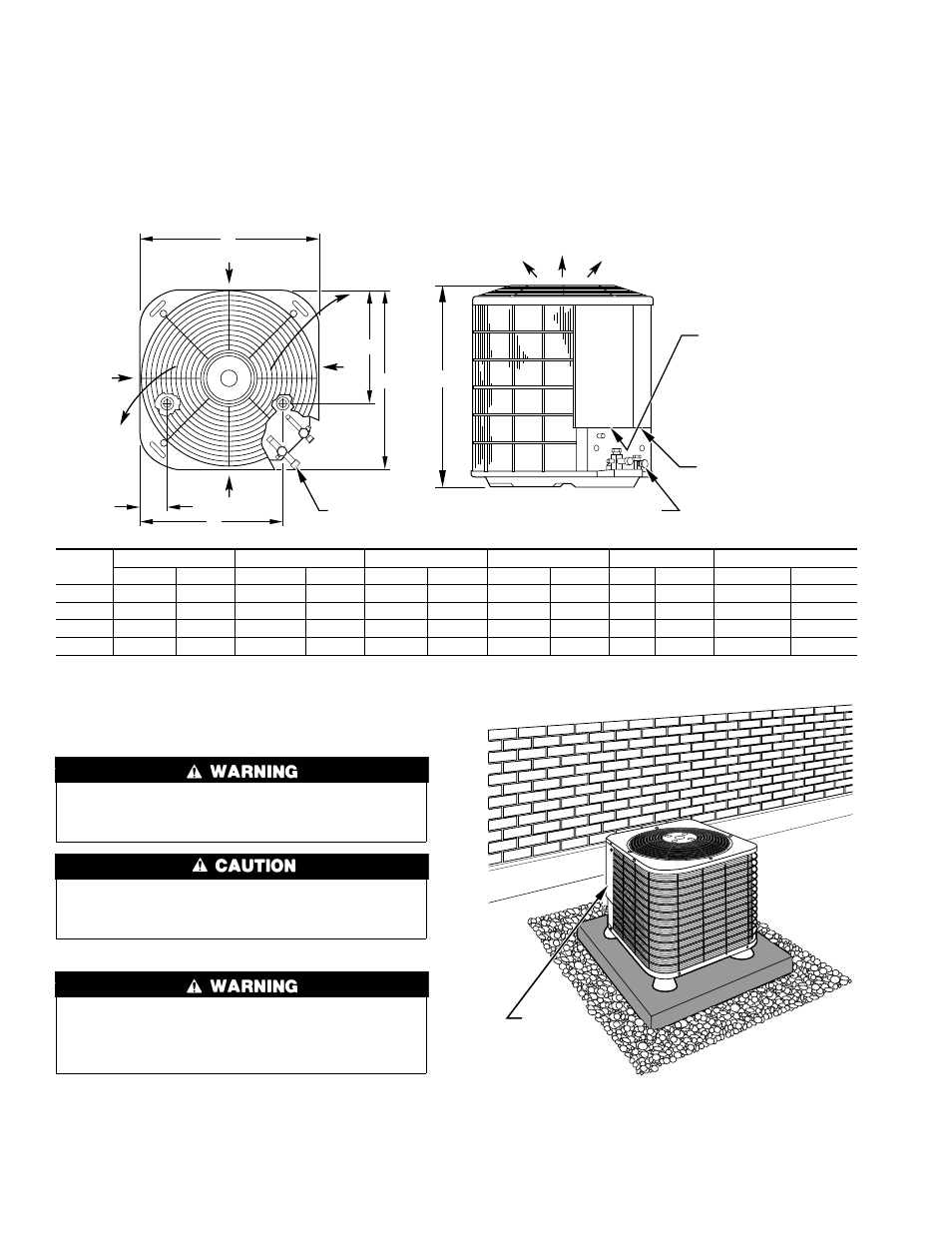 Fig. 2—unit reference drawing, Fig. 3—accessory heat pump feet | Carrier 38YCX User Manual | Page 2 / 8