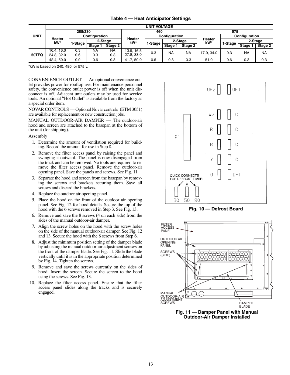 Carrier 50TFQ008-012 User Manual | Page 13 / 56