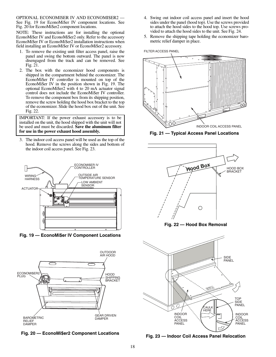 Hood box | Carrier 50TFQ008-012 User Manual | Page 18 / 56