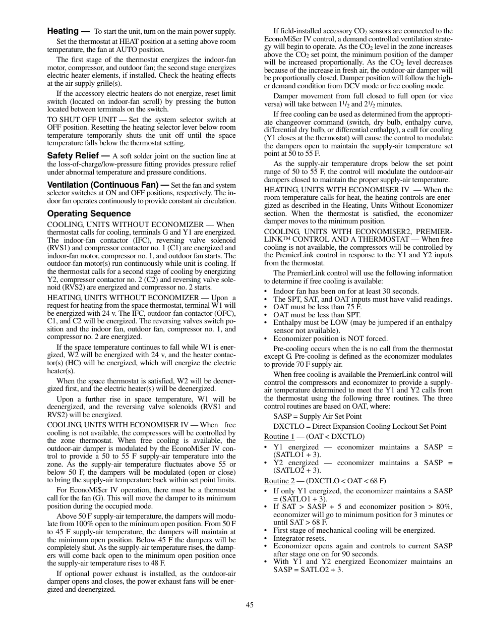 Carrier 50TFQ008-012 User Manual | Page 45 / 56