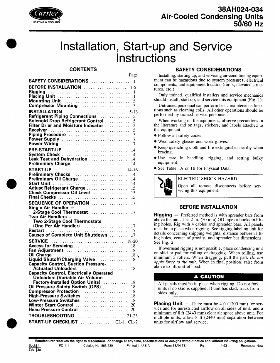 Carrier 38AH024-034 User Manual | 26 pages