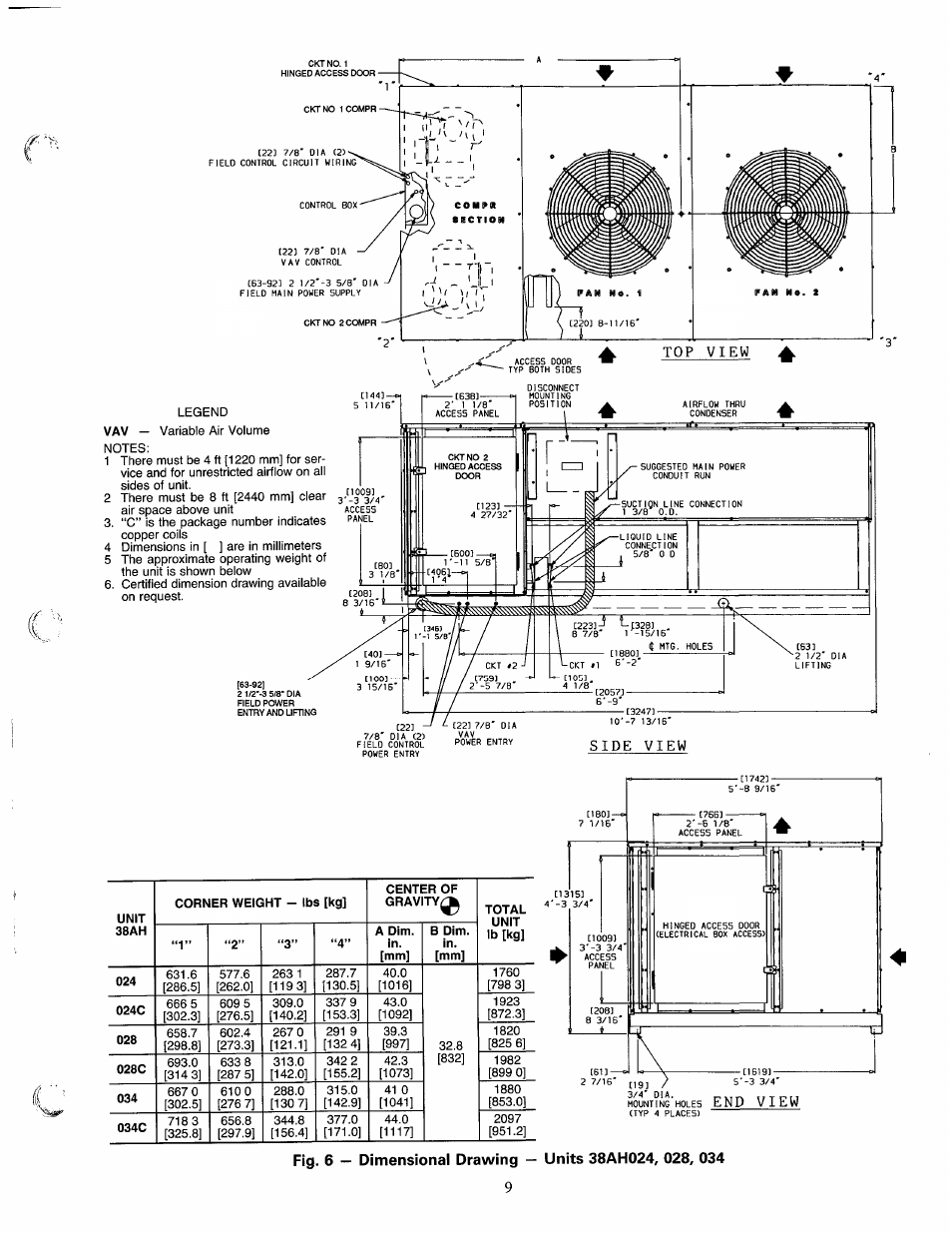 Carrier 38AH024-034 User Manual | Page 9 / 26