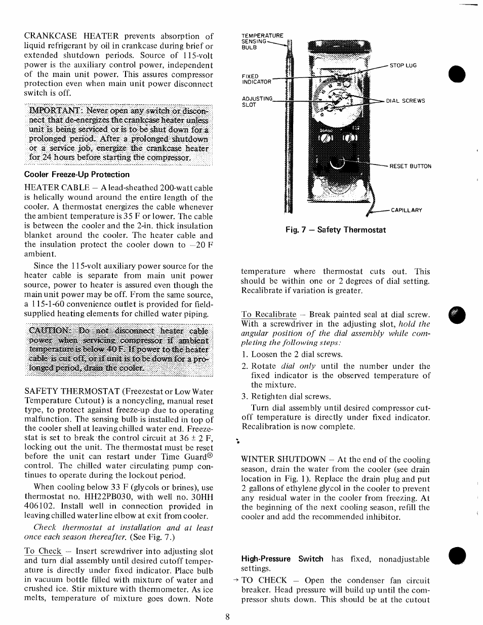 Cooler freeze-up protection | Carrier 30GA User Manual | Page 8 / 12