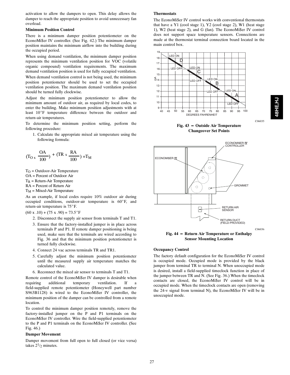 Oa ) + (tr, Ra ) =t, 48h e, h j | Carrier 48HJ004---007 User Manual | Page 27 / 64