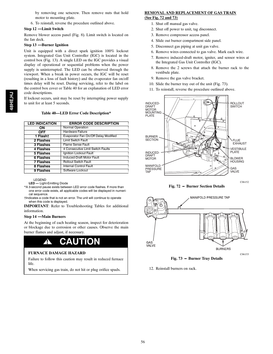 Caution | Carrier 48HJ004---007 User Manual | Page 56 / 64