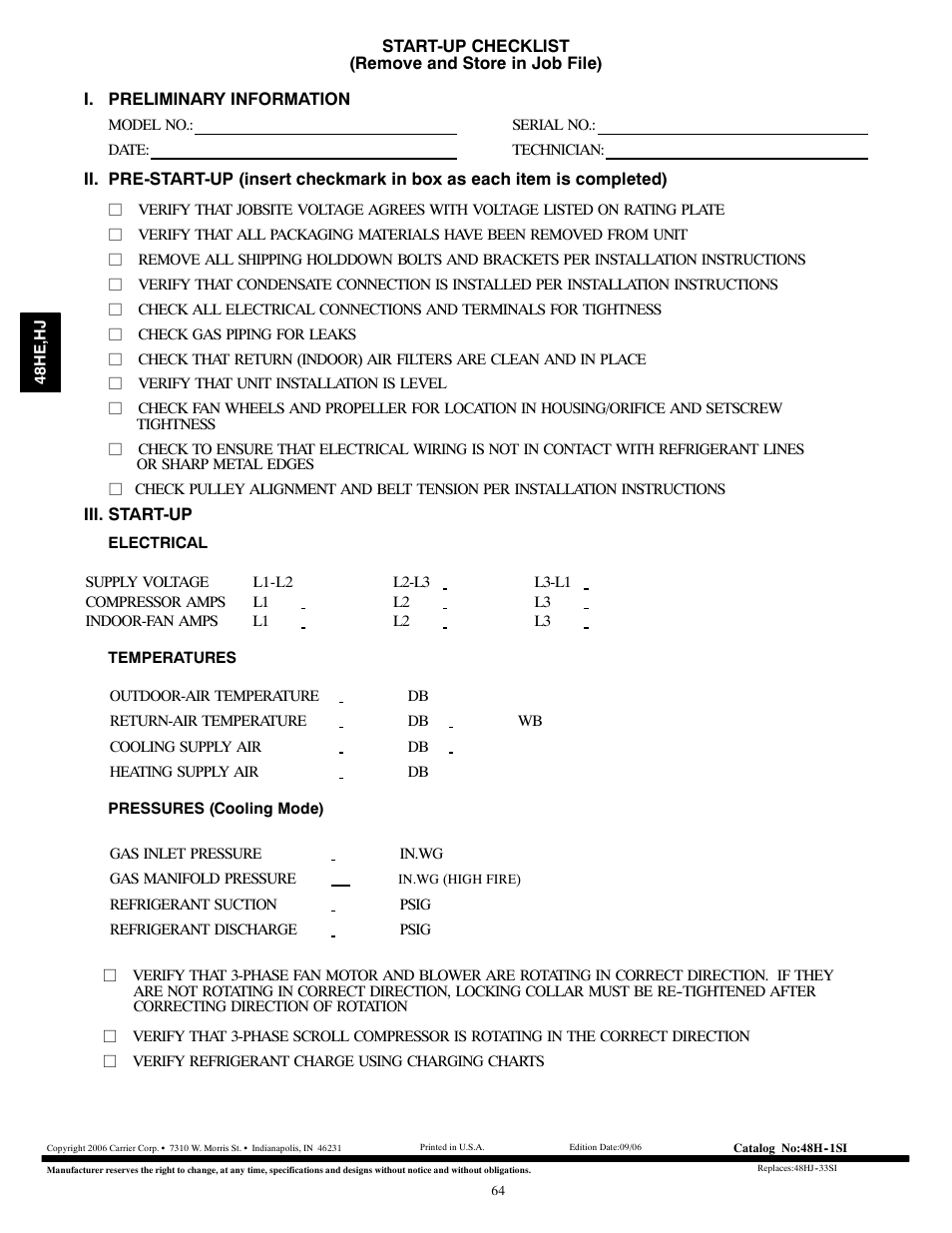 Carrier 48HJ004---007 User Manual | Page 64 / 64
