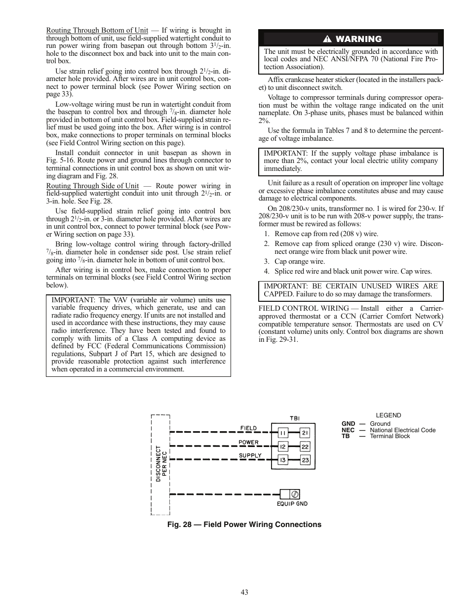 Carrier 48AJ User Manual | Page 43 / 118