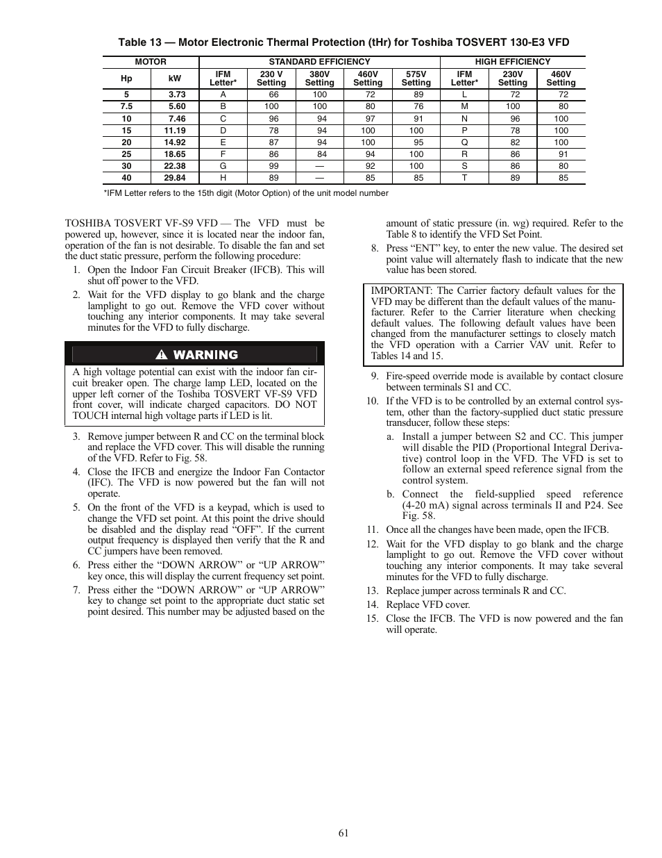 Carrier 48AJ User Manual | Page 61 / 118