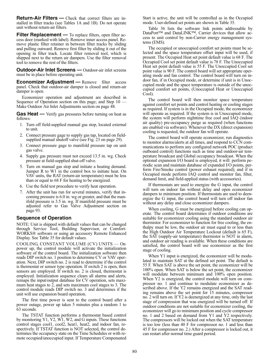 Carrier 48AJ User Manual | Page 80 / 118