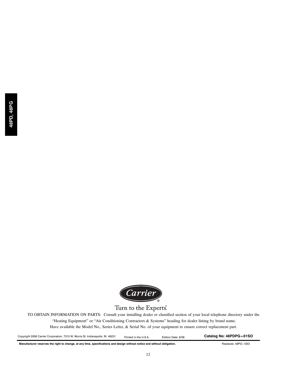 Carrier 06 User Manual | Page 12 / 12