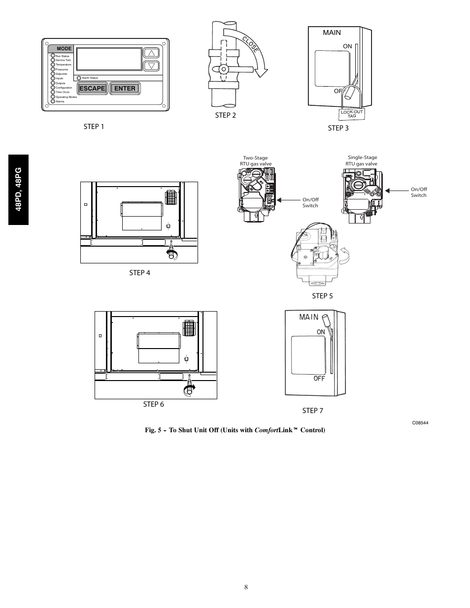 48pd ,48pg, Main | Carrier 06 User Manual | Page 8 / 12