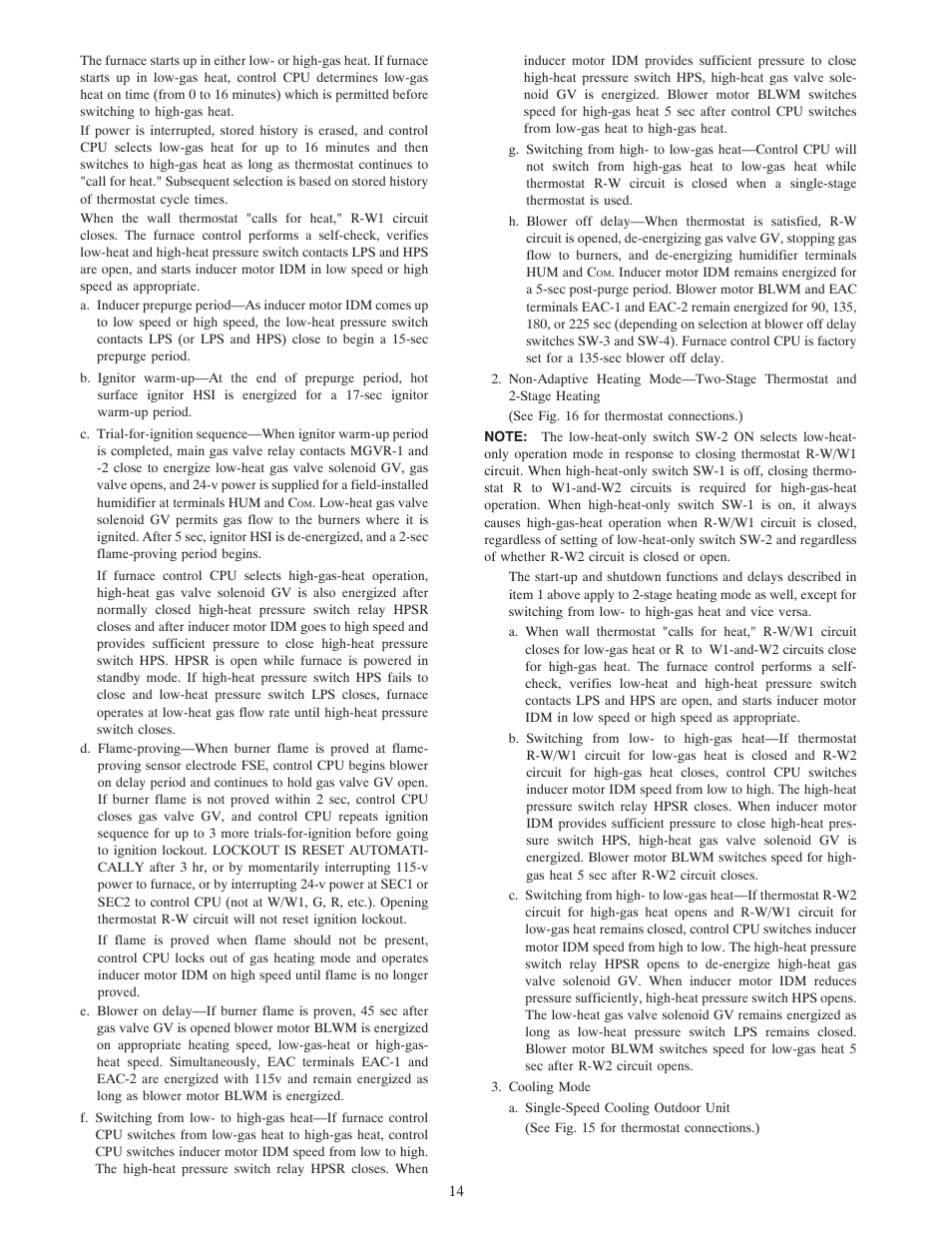 Carrier DOWNFLOW HORIZONTAL 2-SPEED User Manual | Page 14 / 24