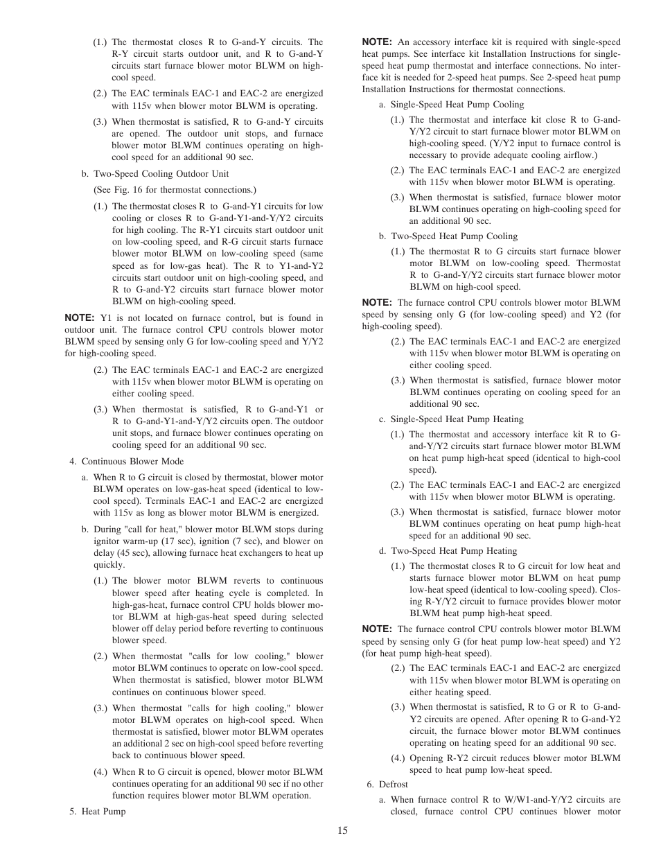 Carrier DOWNFLOW HORIZONTAL 2-SPEED User Manual | Page 15 / 24