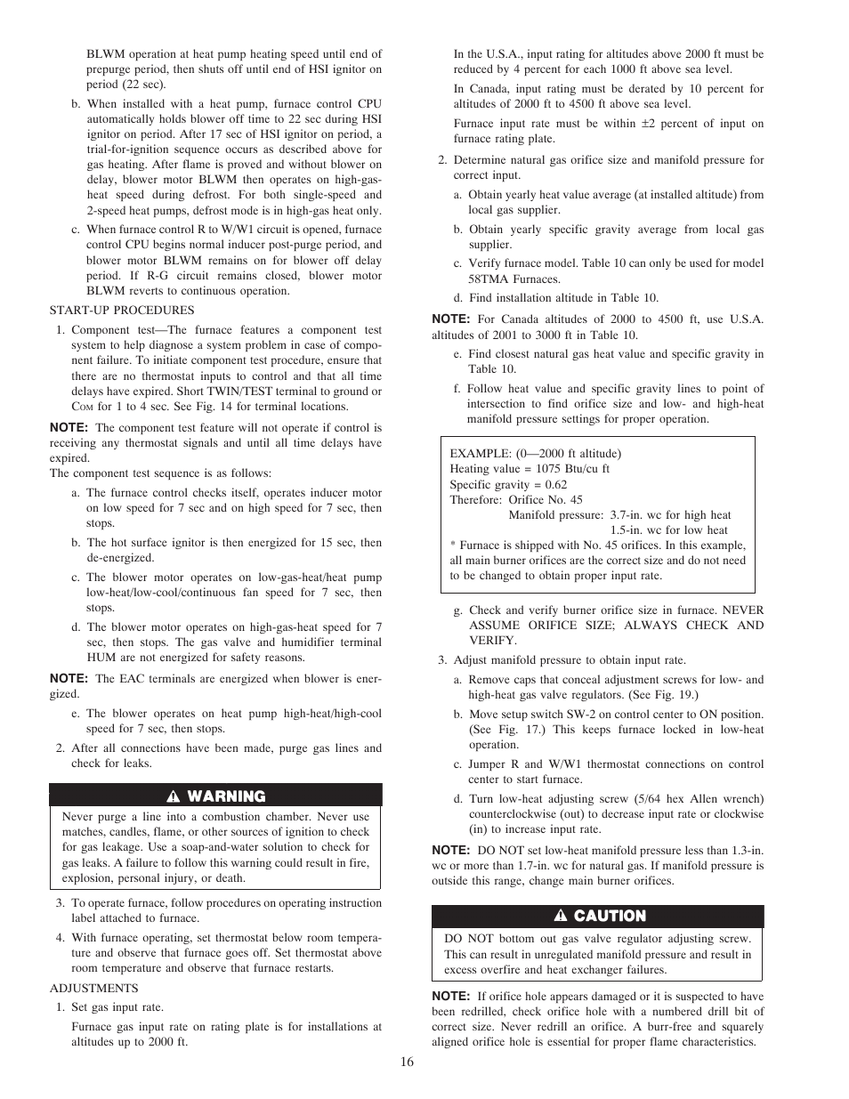 Carrier DOWNFLOW HORIZONTAL 2-SPEED User Manual | Page 16 / 24