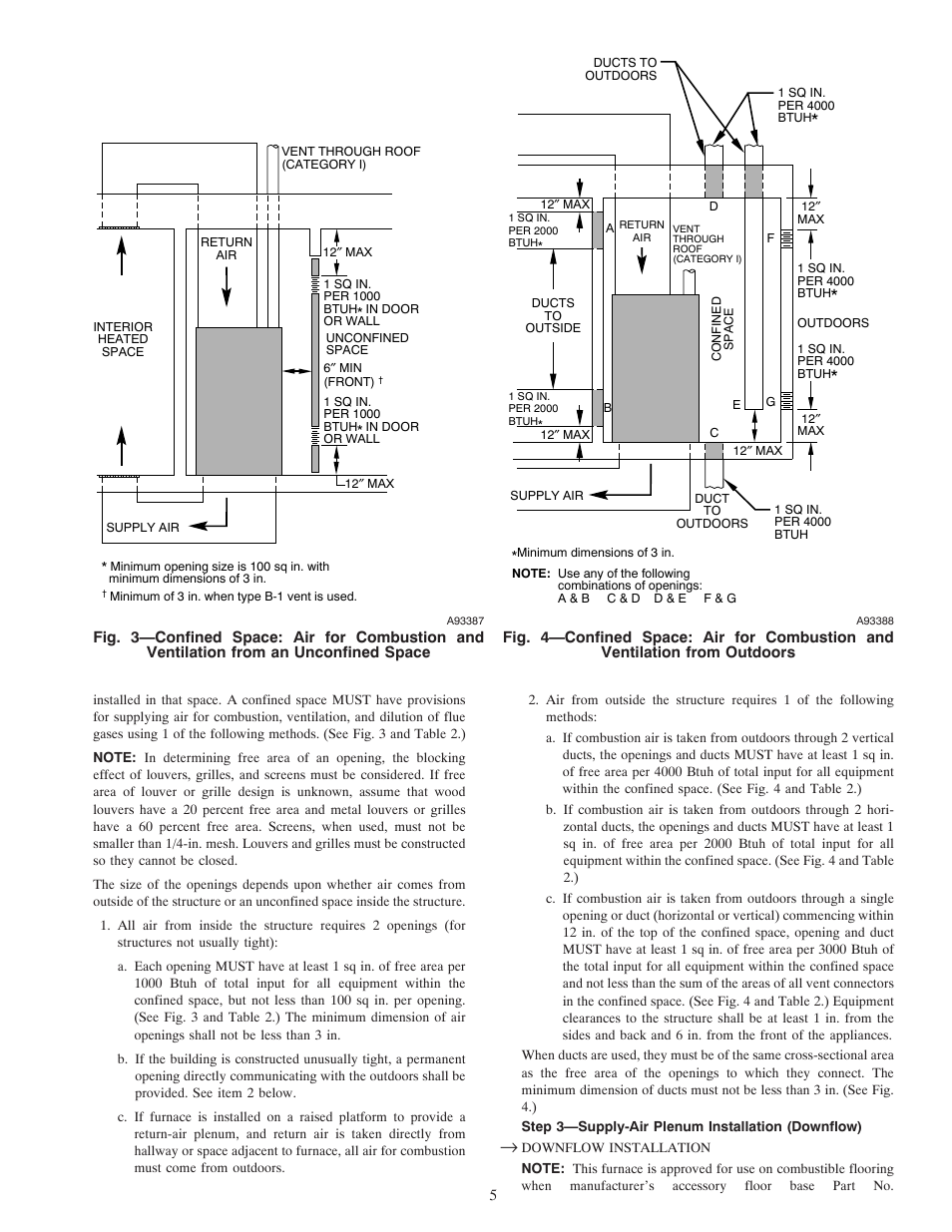 Carrier DOWNFLOW HORIZONTAL 2-SPEED User Manual | Page 5 / 24