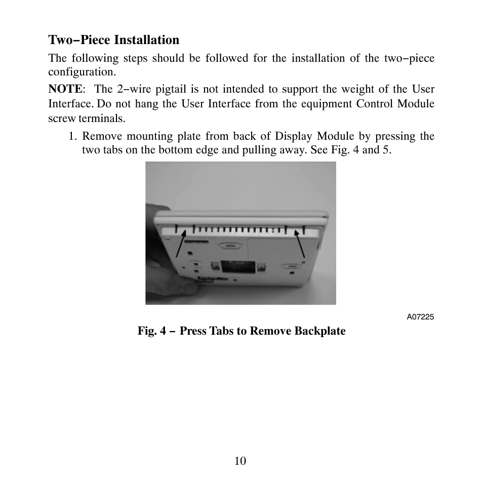 Two−piece installation | Carrier TP-NHP User Manual | Page 12 / 64