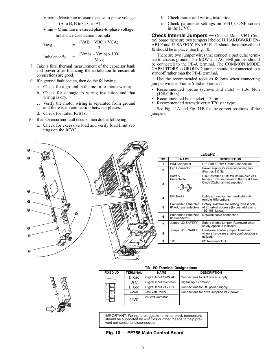 Check internal jumpers | Carrier 19XRV User Manual | Page 7 / 40