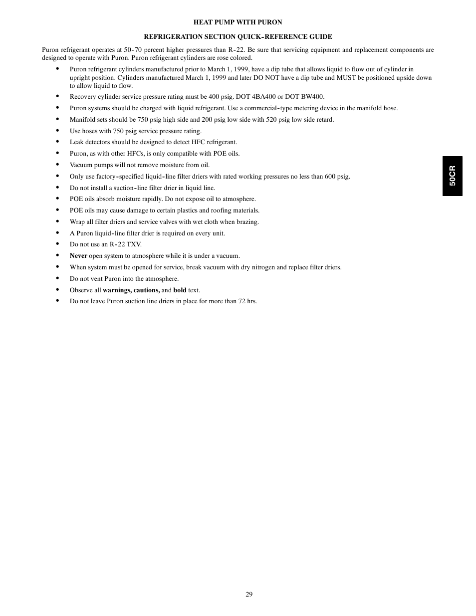 Carrier 50CR User Manual | Page 29 / 32