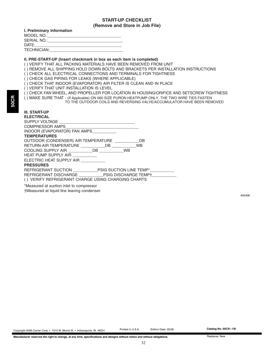 Carrier 50CR User Manual | Page 32 / 32