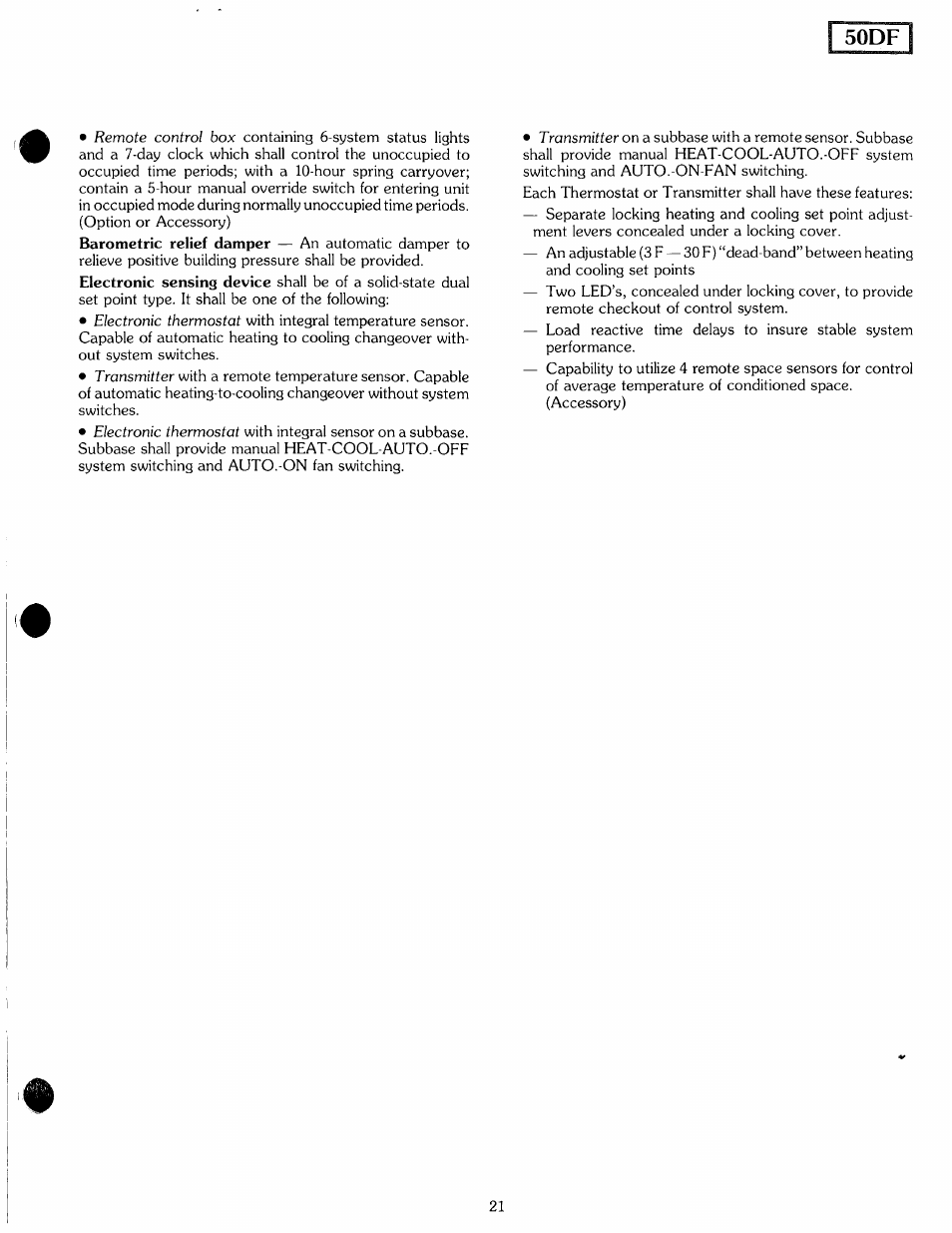 50df | Carrier MODU-PAC 50DF User Manual | Page 21 / 37