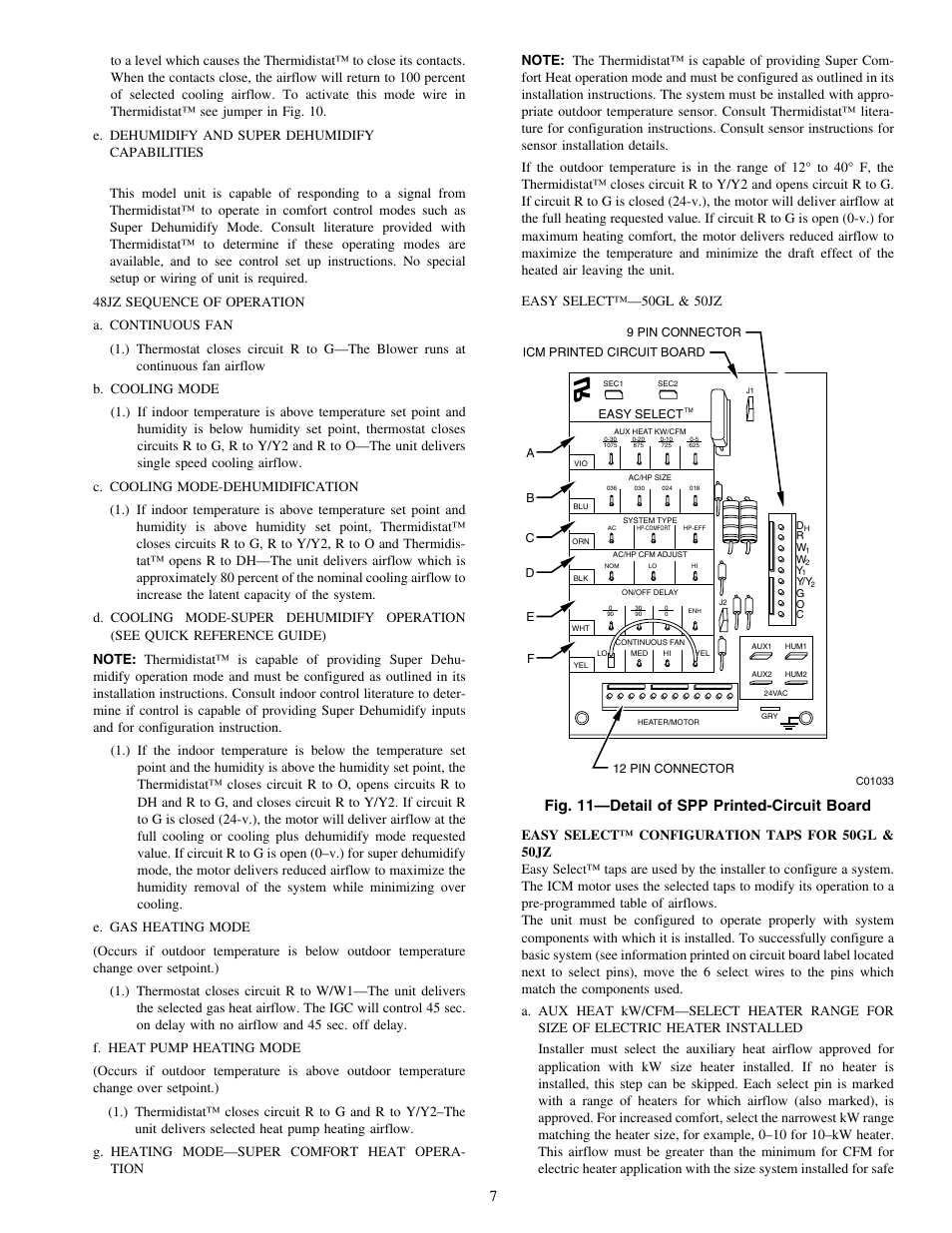 Fig. 11—detail of spp printed-circuit board | Carrier 50JZ 024-060 User Manual | Page 7 / 30