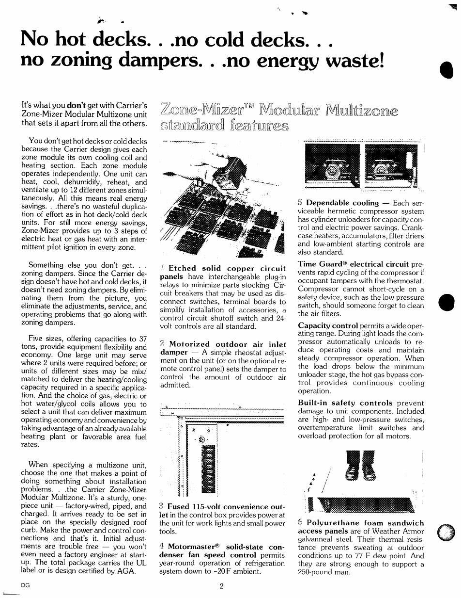 Carrier ZONE-MIZER 50ME User Manual | Page 2 / 46