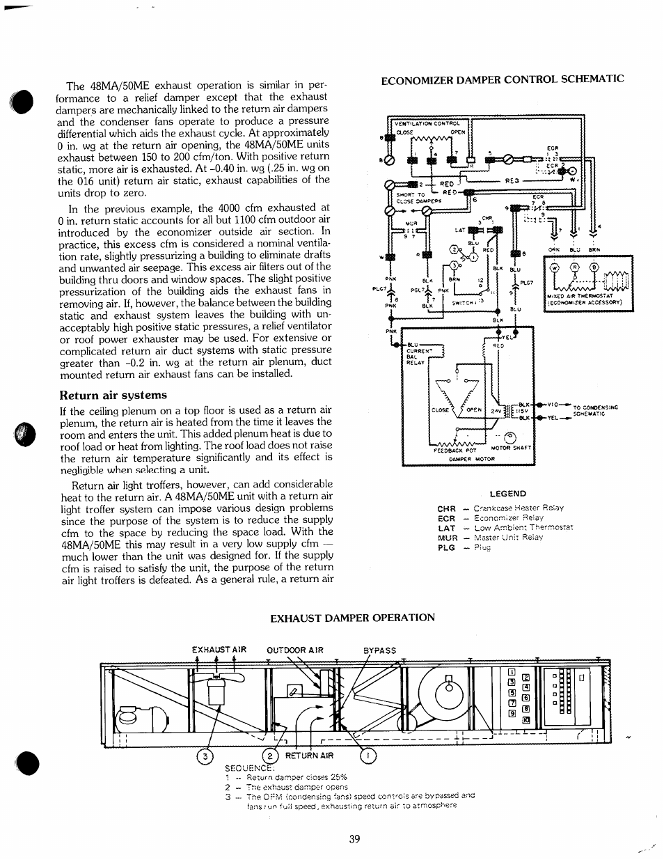 Return air systems | Carrier ZONE-MIZER 50ME User Manual | Page 39 / 46