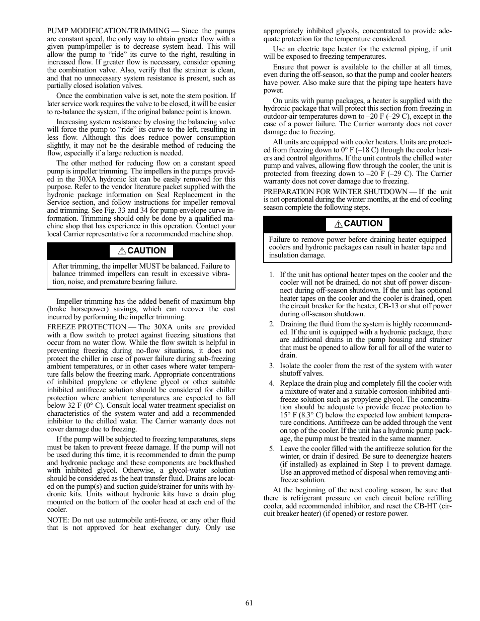 Carrier AQUAFORCE 30XA080-500 User Manual | Page 61 / 80