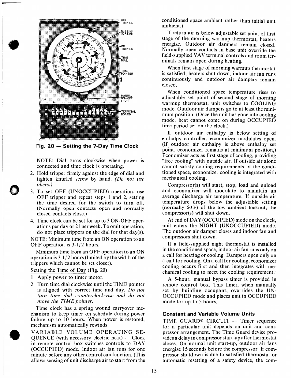 Constant and variable volume units | Carrier 50DL User Manual | Page 15 / 24