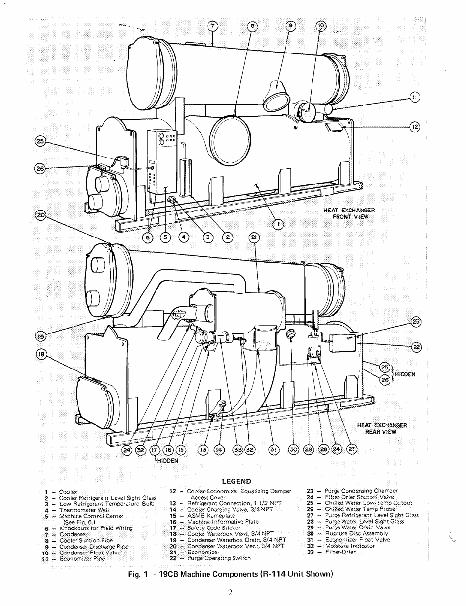 Îo n — cooler | Carrier 19CB User Manual | Page 2 / 12