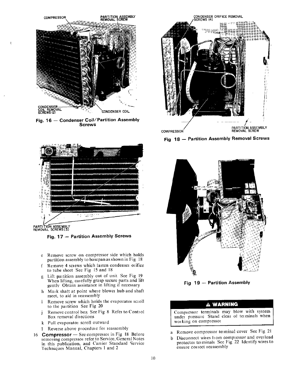 Warning | Carrier 51CM User Manual | Page 10 / 21