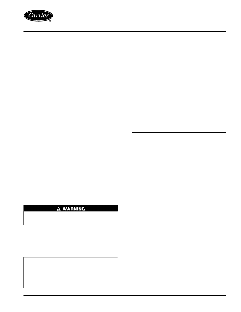 Carrier 012 User Manual | 24 pages