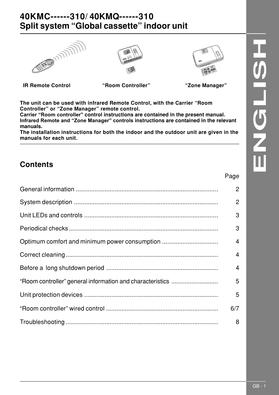Carrier 40KMC------301 User Manual | Page 2 / 10