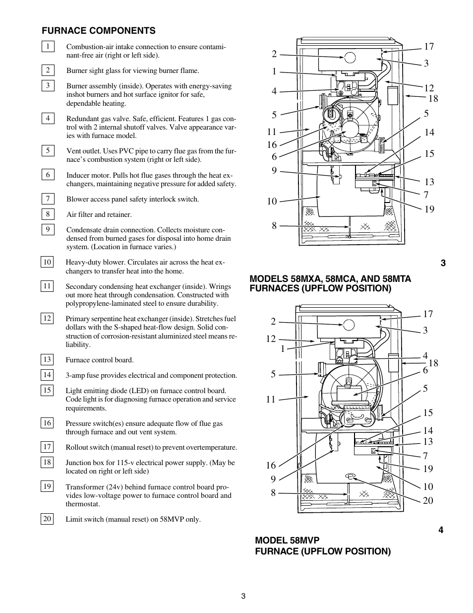 Carrier WEATHERMAKER INFINITY 58MCA User Manual | Page 3 / 12