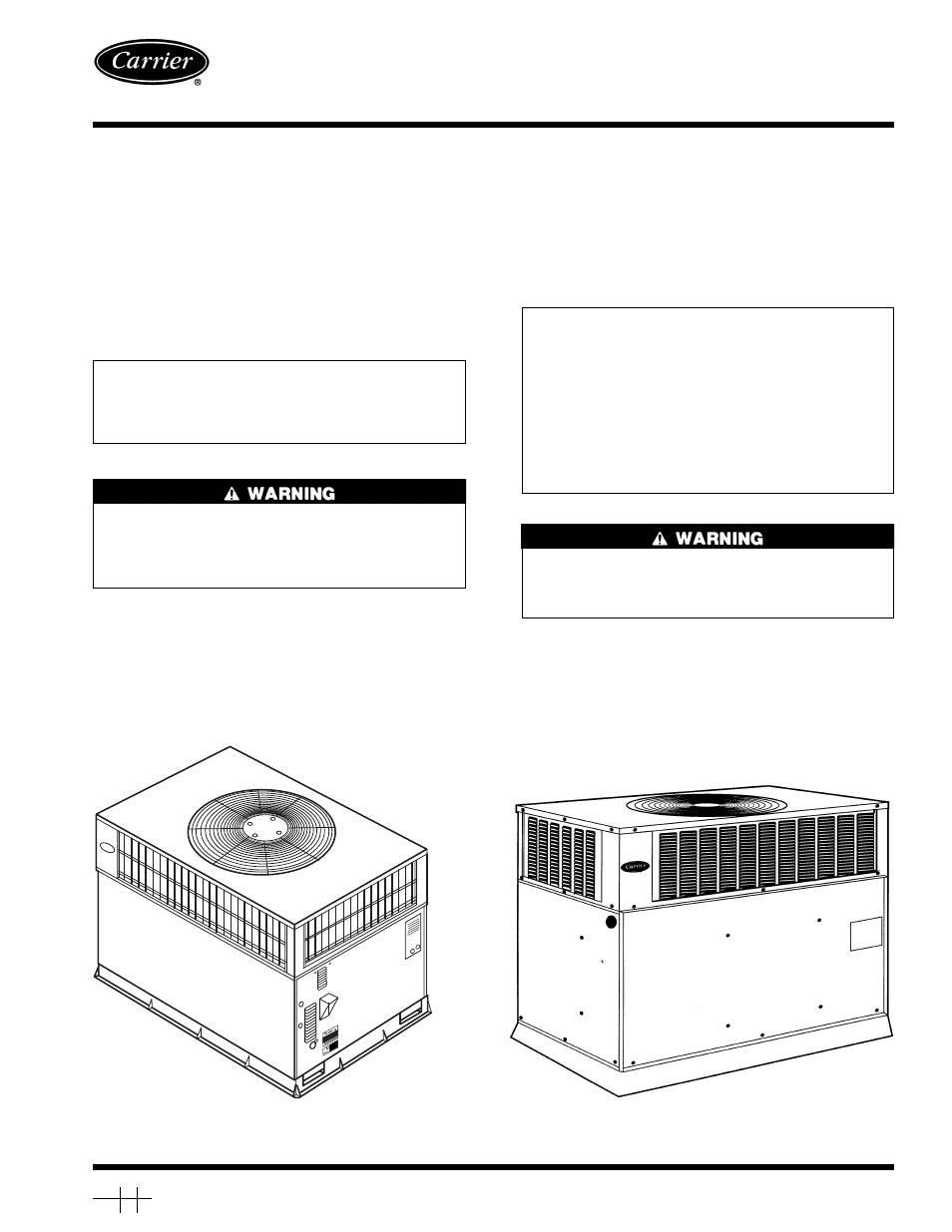 Carrier 48GX User Manual | 12 pages