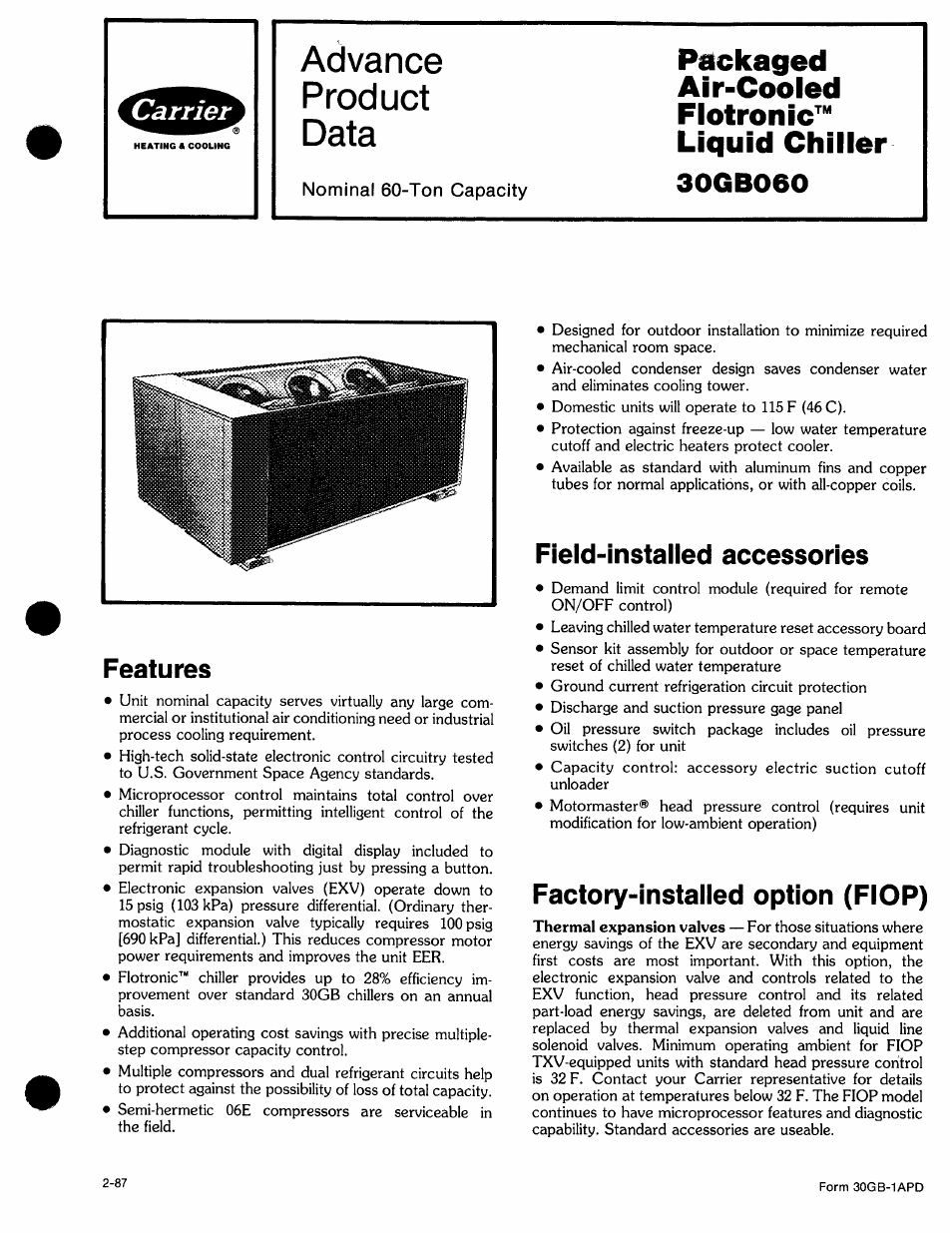 Carrier 30GB060 User Manual | 16 pages