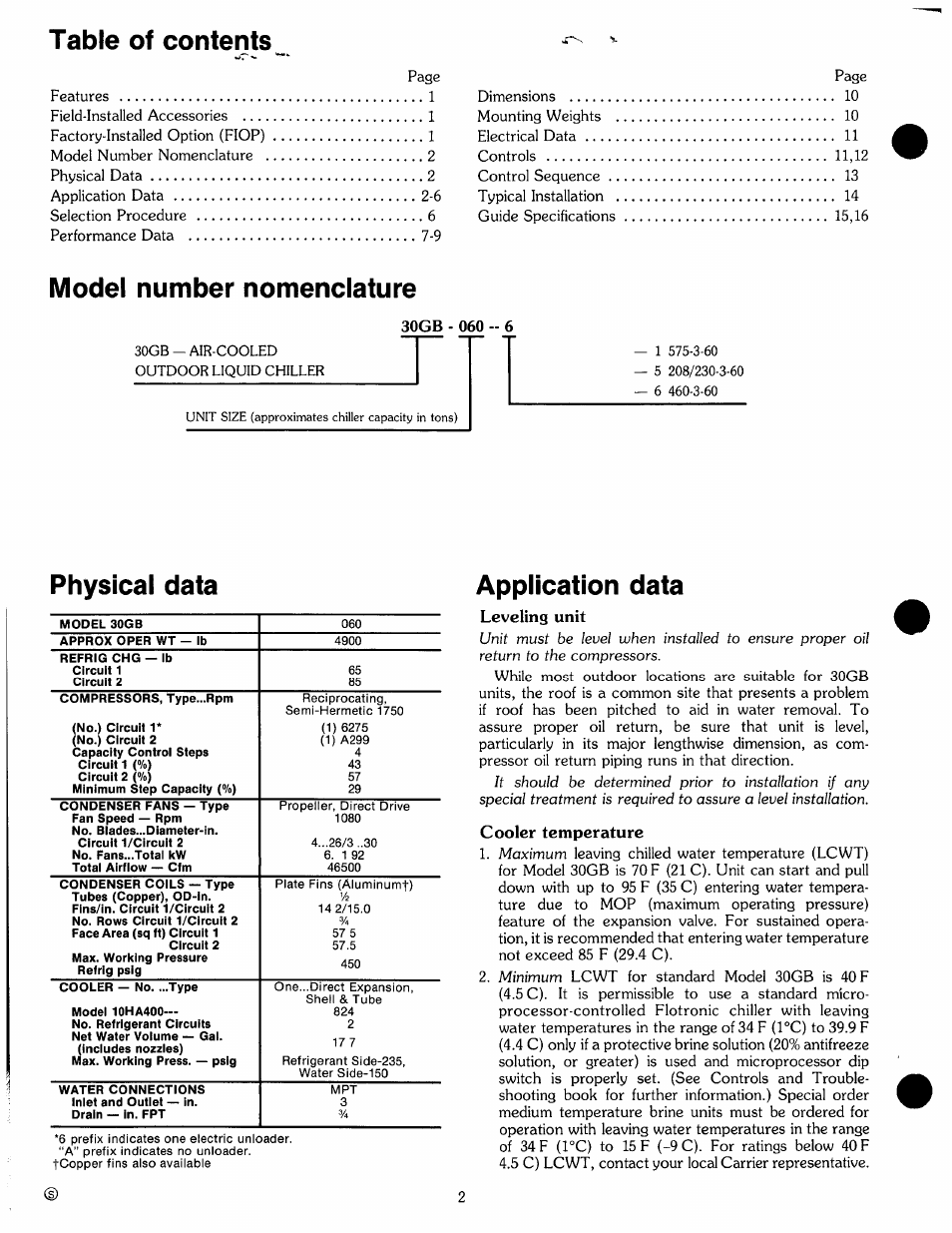 Carrier 30GB060 User Manual | Page 2 / 16