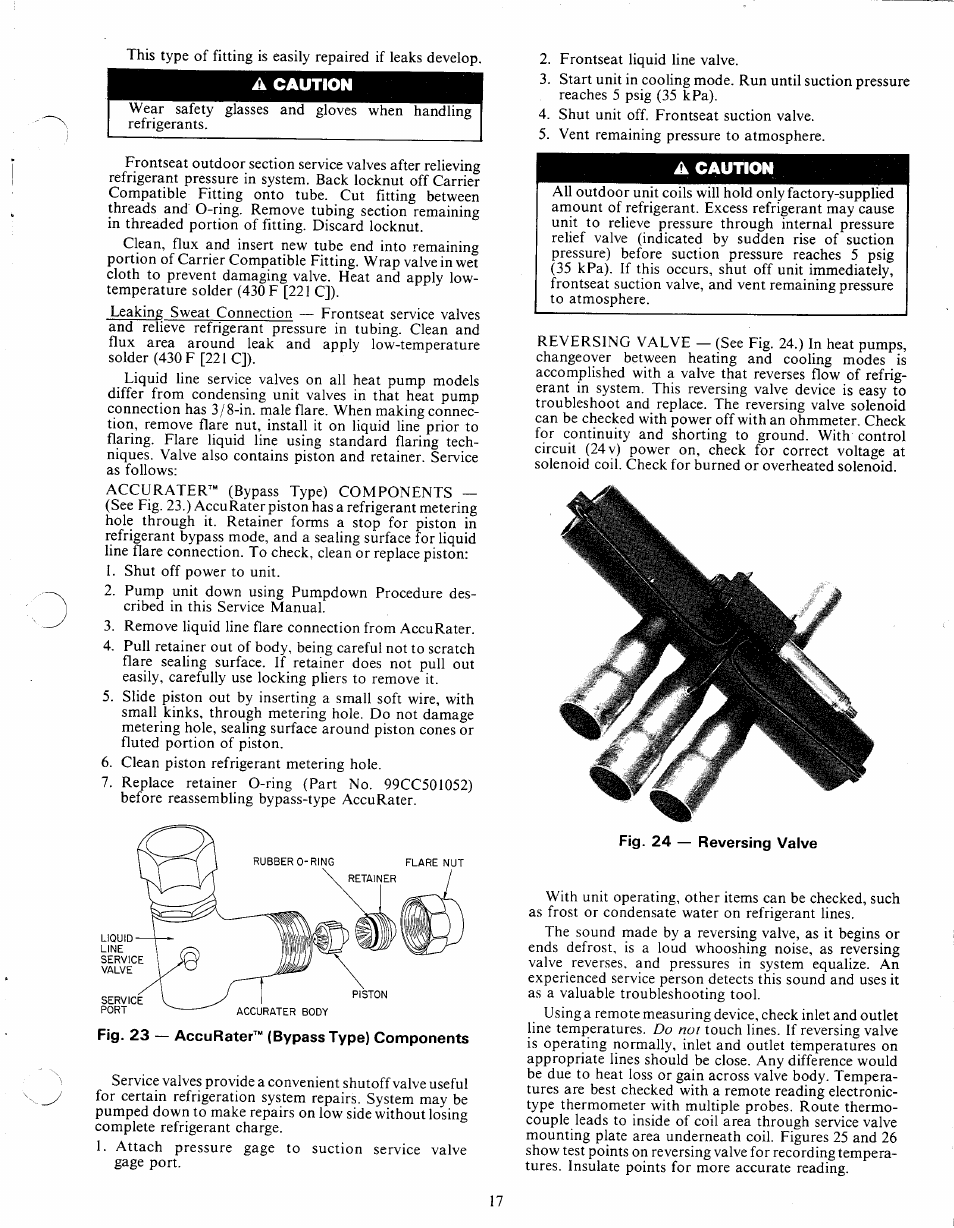 A caution | Carrier 38E User Manual | Page 17 / 20
