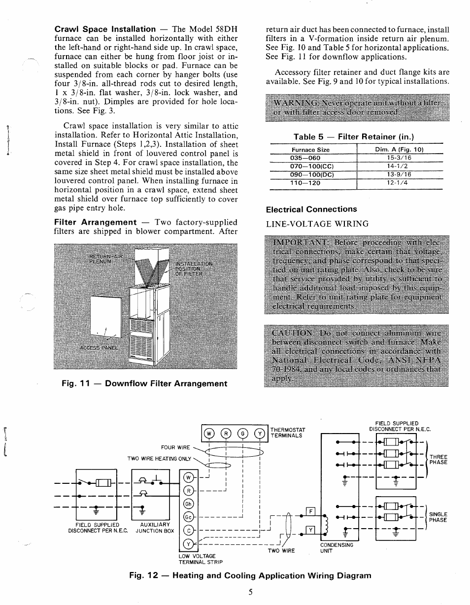 Electrical connections | Carrier 58DH User Manual | Page 5 / 10
