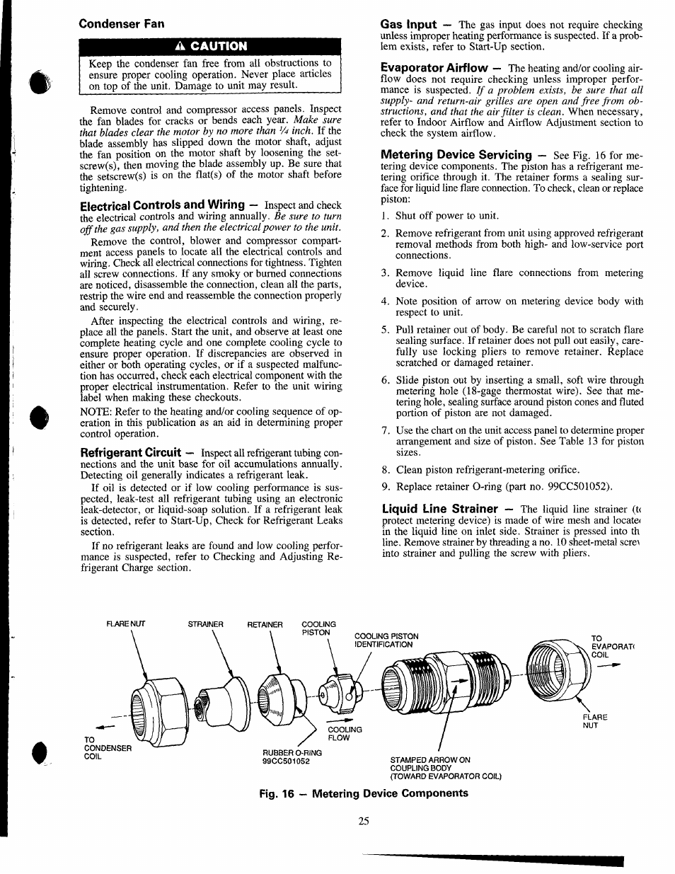 A caution | Carrier 48NLT User Manual | Page 25 / 27