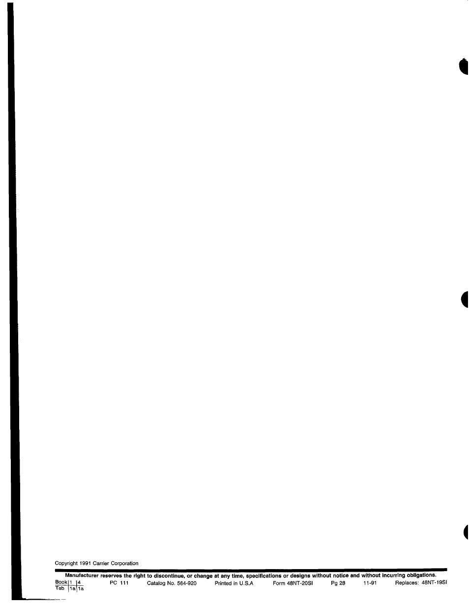 Carrier 48NLT User Manual | Page 27 / 27