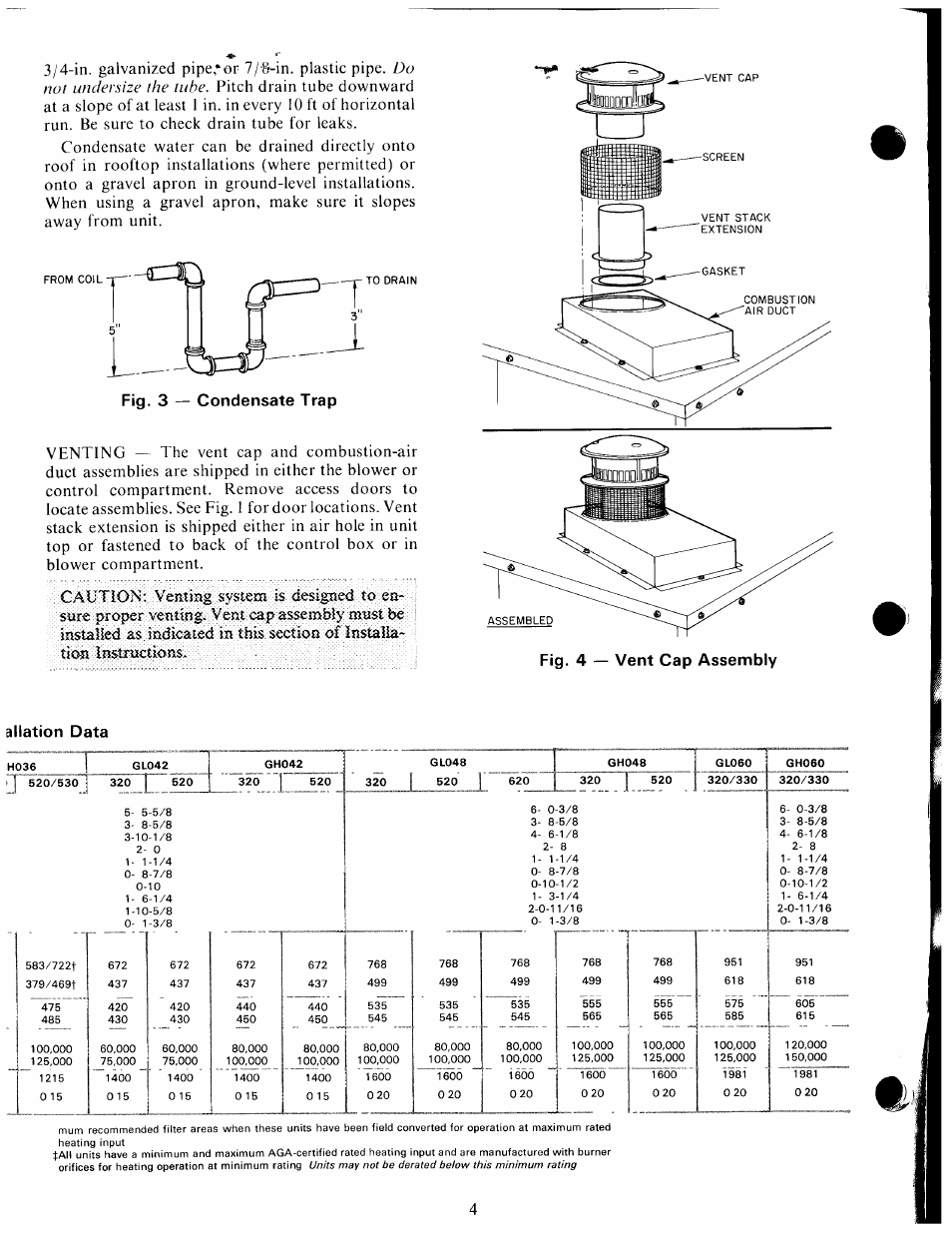 Allation data | Carrier 48GH User Manual | Page 4 / 22