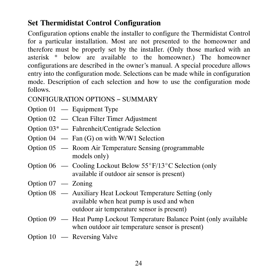 Carrier PERFORMANCETSERIES EDGER THERMIDISTATT CONTROL TP-PRH-A User Manual | Page 24 / 88
