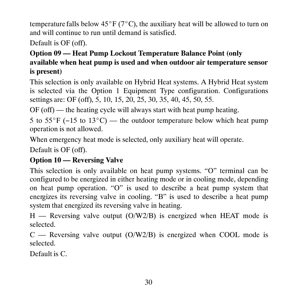 Carrier PERFORMANCETSERIES EDGER THERMIDISTATT CONTROL TP-PRH-A User Manual | Page 30 / 88