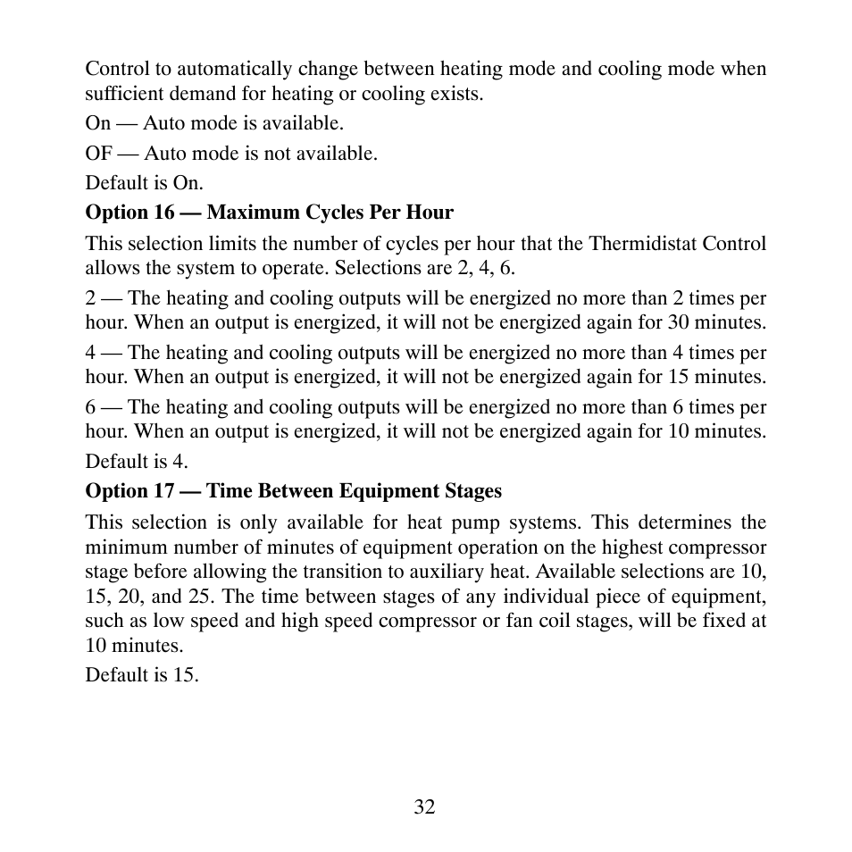 Carrier PERFORMANCETSERIES EDGER THERMIDISTATT CONTROL TP-PRH-A User Manual | Page 32 / 88