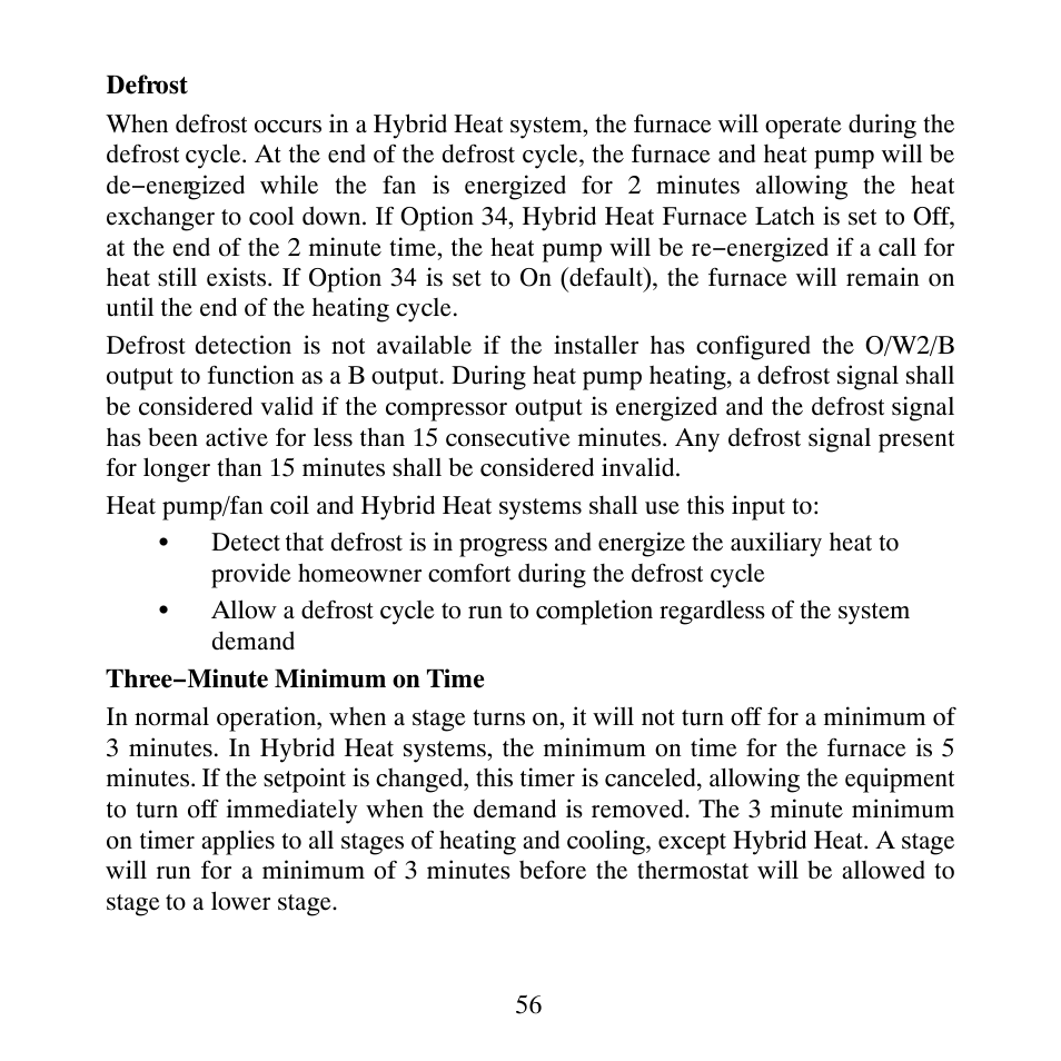 Carrier PERFORMANCETSERIES EDGER THERMIDISTATT CONTROL TP-PRH-A User Manual | Page 56 / 88