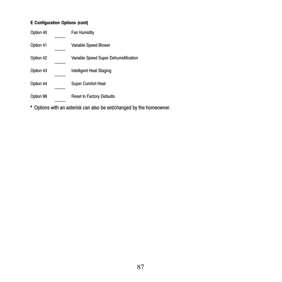 Carrier PERFORMANCETSERIES EDGER THERMIDISTATT CONTROL TP-PRH-A User Manual | Page 87 / 88